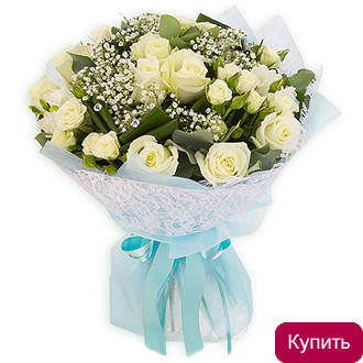 Букет белые розы