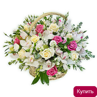 Корзина с розами Смятение чувств